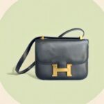 Hermes Constance 24cm Black Box Leather and Gold Plated Hardware #RYYC-2