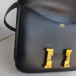 Hermes Constance 24cm Black Box Leather and Gold Plated Hardware #RYYC-2 - Image 20