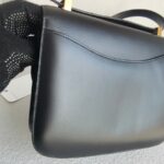 Hermes Constance 24cm Black Box Leather and Gold Plated Hardware #RYYC-2 - Image 5