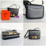 Hermes Constance 24cm Black Box Leather and Gold Plated Hardware #RYYC-2 - Image 2