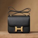 Hermes Constance 24cm Black Epsom Leather and Gold Plated Hardware #RLTO-1