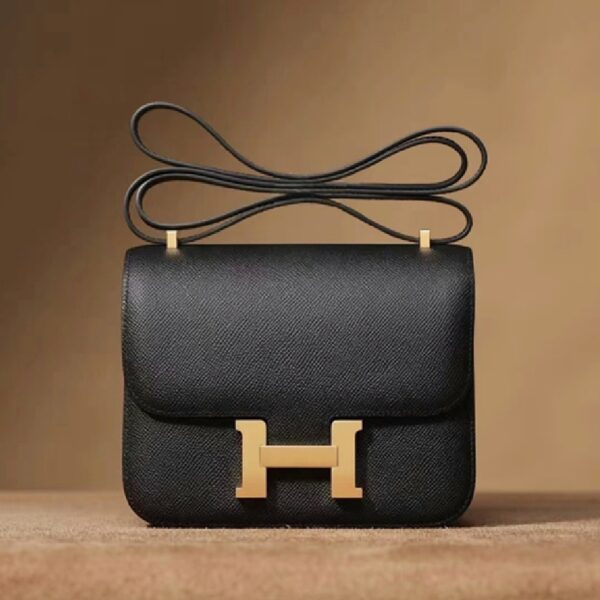 Hermes Constance 24cm Black Epsom Leather and Gold Plated Hardware #RLTO-1