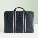 Hermes Fourre Tout Cabas Black Canvas with Leather and Silver Hardware #RYRY-2