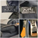 Hermes Fourre Tout Cabas Black Canvas with Leather and Silver Hardware #RYRY-2 - Image 14