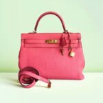 Hermes Kelly 35cm Rose Lipstick Togo Leather and Gold Plated Hardware #RYSE-2