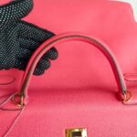 Hermes Kelly 35cm Rose Lipstick Togo Leather and Gold Plated Hardware #RYSE-2 - Image 18
