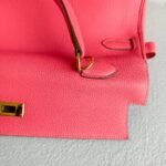 Hermes Kelly 35cm Rose Lipstick Togo Leather and Gold Plated Hardware #RYSE-2 - Image 22