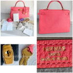 Hermes Kelly 35cm Rose Lipstick Togo Leather and Gold Plated Hardware #RYSE-2 - Image 2