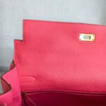 Hermes Kelly 35cm Rose Lipstick Togo Leather and Gold Plated Hardware #RYSE-2 - Image 31
