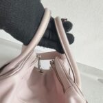 Hermes Lindy 30CM Light Pink Swift Leather with Palladium-plated Hardware #RYSR-1 - Image 22