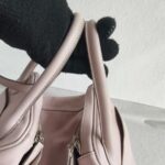 Hermes Lindy 30CM Light Pink Swift Leather with Palladium-plated Hardware #RYSR-1 - Image 21