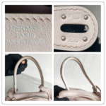 Hermes Lindy 30CM Light Pink Swift Leather with Palladium-plated Hardware #RYSR-1 - Image 32