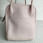 Hermes Lindy 30CM Light Pink Swift Leather with Palladium-plated Hardware #RYSR-1 - Image 8