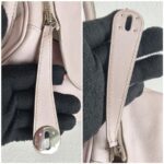 Hermes Lindy 30CM Light Pink Swift Leather with Palladium-plated Hardware #RYSR-1 - Image 29