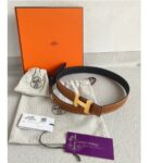 Hermes Mini Constance Reversible Belt Size 75cm #RYSS-1 - Image 2