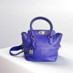 Hermes Toolbox 20cm Iris Swift Leather with Palladium Plated Hardware #RYEO-1