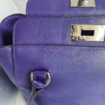 Hermes Toolbox 20cm Iris Swift Leather with Palladium Plated Hardware #RYEO-1 - Image 10