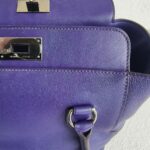 Hermes Toolbox 20cm Iris Swift Leather with Palladium Plated Hardware #RYEO-1 - Image 11