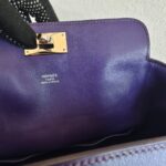 Hermes Toolbox 20cm Iris Swift Leather with Palladium Plated Hardware #RYEO-1 - Image 37