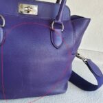 Hermes Toolbox 20cm Iris Swift Leather with Palladium Plated Hardware #RYEO-1 - Image 4