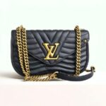 LV Chain MM N.Wave M51498 Black Puffy Calf Leather with Gold Hardware #RYOT-1