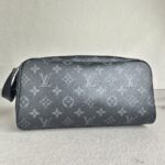 LV Dopp Kit Monogram Eclipse Coated Canvas with Leather and Silver Hardware #RSLY-3 - Image 3