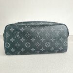 LV Dopp Kit Monogram Eclipse Coated Canvas with Leather and Silver Hardware #RSLY-3 - Image 4