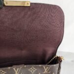 LV Favorite MM M40718 Brown Monogram Coated Canvas with Leather and Gold Hardware #RYRE-1 - Image 17