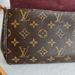 LV Favorite MM M40718 Brown Monogram Coated Canvas with Leather and Gold Hardware #RYRE-1 - Image 18