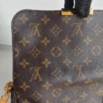 LV Favorite MM M40718 Brown Monogram Coated Canvas with Leather and Gold Hardware #RYRE-1 - Image 4