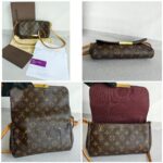 LV Favorite MM M40718 Brown Monogram Coated Canvas with Leather and Gold Hardware #RYRE-1 - Image 2