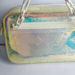 LV M55261 Volga Prism Pochette with White Hardware #RSLY-199 - Image 4