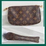 LV Multi Pochette Accessoires M44813 Brown Monogram Canvas with Leather and Gold Hardware #GULTR-1 - Image 15
