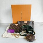 LV Multi Pochette Accessoires M44813 Brown Monogram Canvas with Leather and Gold Hardware #GULTR-1 - Image 2