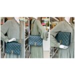 Saint Laurent Becky Bag Green lambskin with Gold Hardware #RSET-3 - Image 38