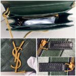 Saint Laurent Becky Bag Green lambskin with Gold Hardware #RSET-3 - Image 25