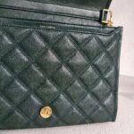 Saint Laurent Becky Bag Green lambskin with Gold Hardware #RSET-3 - Image 15