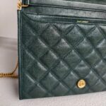 Saint Laurent Becky Bag Green lambskin with Gold Hardware #RSET-3 - Image 14