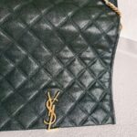 Saint Laurent Becky Bag Green lambskin with Gold Hardware #RSET-3 - Image 4