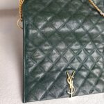 Saint Laurent Becky Bag Green lambskin with Gold Hardware #RSET-3 - Image 3