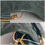 Saint Laurent Becky Bag Green lambskin with Gold Hardware #RSET-3 - Image 12