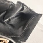 Salvatore Ferragamo Compact Wallet Black Calfskin with Gold Hardware #GUULU-4 - Image 18