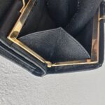 Salvatore Ferragamo Compact Wallet Black Calfskin with Gold Hardware #GUULU-4 - Image 16