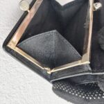 Salvatore Ferragamo Compact Wallet Black Calfskin with Gold Hardware #GUULU-4 - Image 15