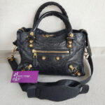 Balenciaga Mini City Black Lambskin with Gold Hardware #RSUK-1 - Image 2
