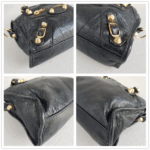 Balenciaga Mini City Black Lambskin with Gold Hardware #RSUK-1 - Image 15