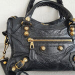 Balenciaga Mini City Black Lambskin with Gold Hardware #RSUK-1 - Image 3