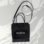 Balenciaga XXS Shopping Tote Black Patent Leather with Silver Hardware #RYOO-1