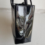Balenciaga XXS Shopping Tote Black Patent Leather with Silver Hardware #RYOO-1 - Image 6