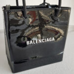 Balenciaga XXS Shopping Tote Black Patent Leather with Silver Hardware #RYOO-1 - Image 3